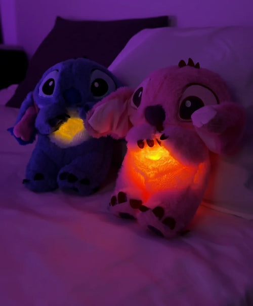 Disney Stitch breathing teddy - soothing glow for sweet dreams